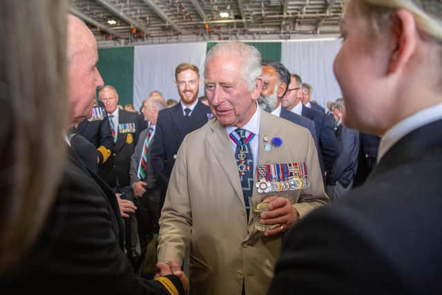 Picture: Prince of Wales greeting people on board the HMS Queen Elizabeth
Picture: Habibur Rahman