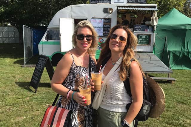 Pictured: Gale Banks (Right) and Caroline Lord (Left) at Victorious Festival 2023.
