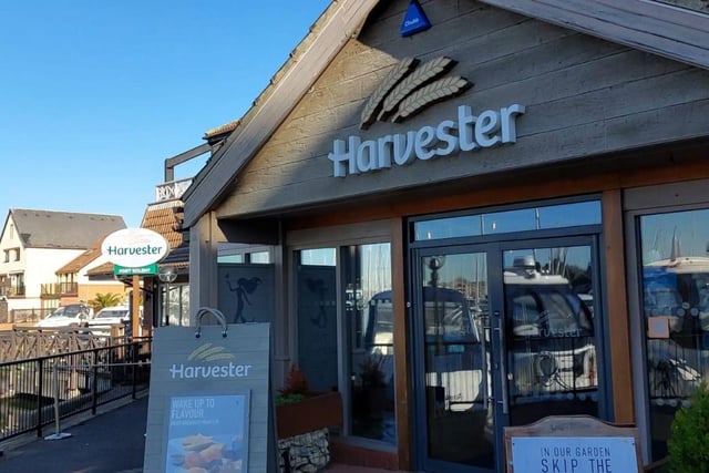 The Harvester in Port Solent has a rating of 4.0 based on 2,164 Google reviews. One person said: "Lovely meal can’t wait to go back this will be my new place for family meals"