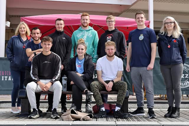 The Royal Navy Air Engineering Technicians from HMS Sultan Picture: LPhot Kevin Walton