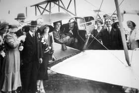 Bob and Francis Scull ready to take off from Portsmouth Airfield in 1935 en route to Jersey. Picture: Jim Gardener collection
