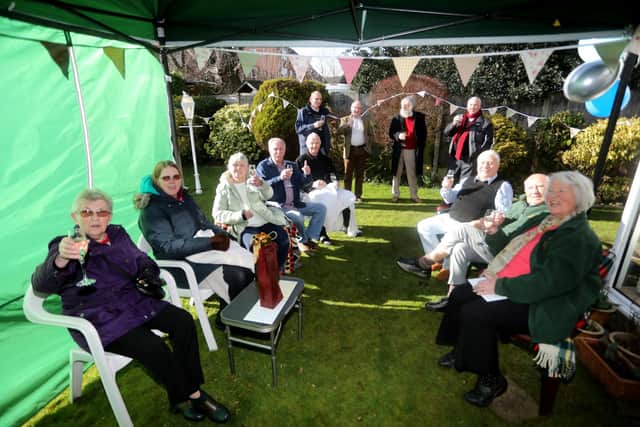 Maurice Hulbert pictured celebrating his 100th birthday at his home in Waterlooville. Maurice is a former head librarian at The News.Picture: Sam Stephenson.