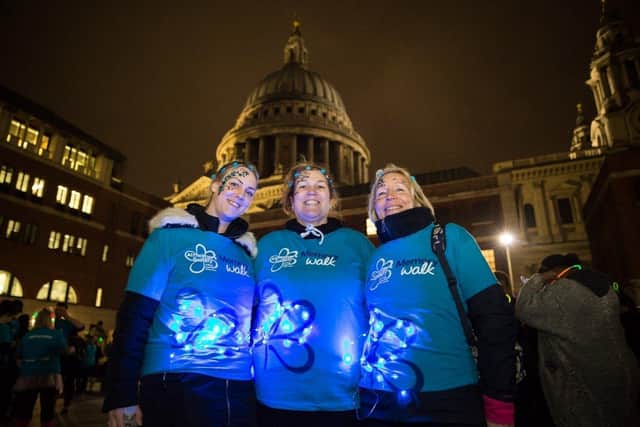 The Alzheimer's Society glow walk. Picture: Alzheimer's Society