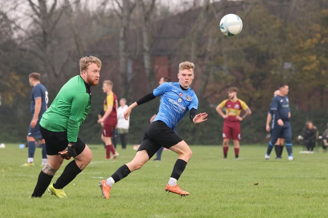 George Howden scores one of his four goals. Picture by Kevin Shipp.