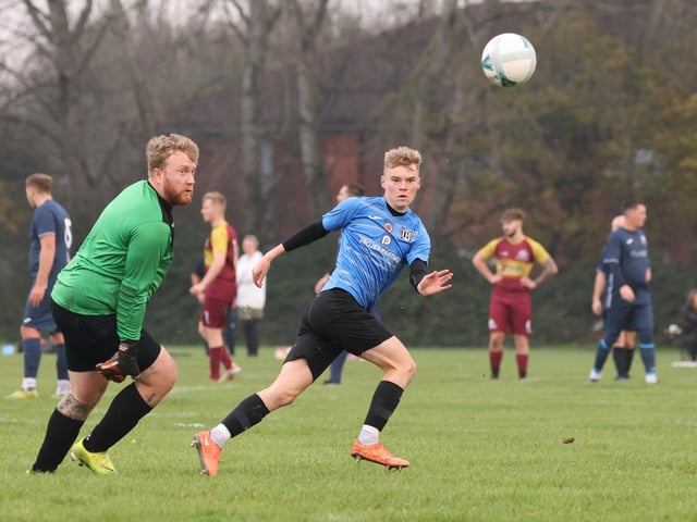 George Howden scores one of his four goals. Picture by Kevin Shipp.