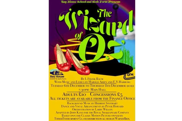 The Wizard of Oz production at Bay House School and Sixth Form