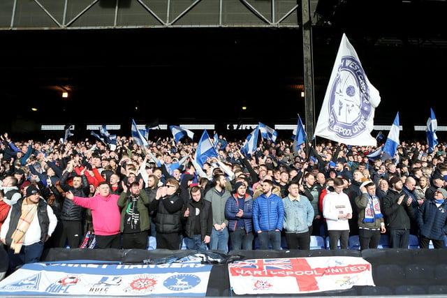 Fans travelled all the way to London to cheer on Pools.