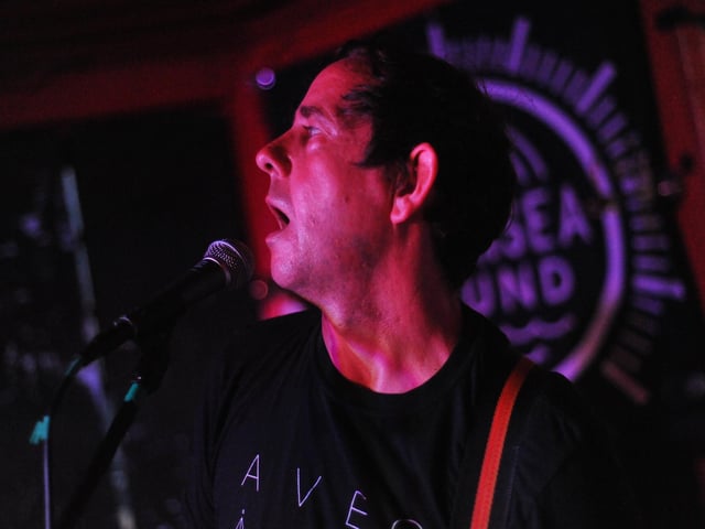 Les Black of Fake Empire, penultimate band of the day at The Wedgewood Rooms