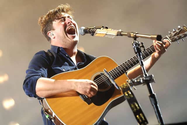 Marcus Mumford from folk rock band Mumford & Sons. Picture: Adrian Murray