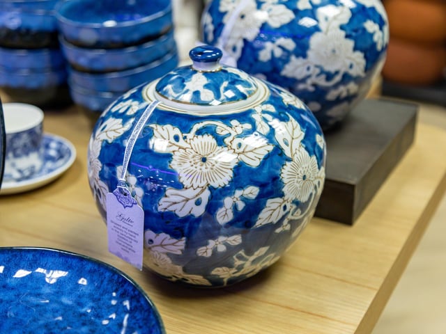 Interior accessories on display at the Jaquard & Co pop-up shop in Cascades. Picture: Mike Cooter (021124)