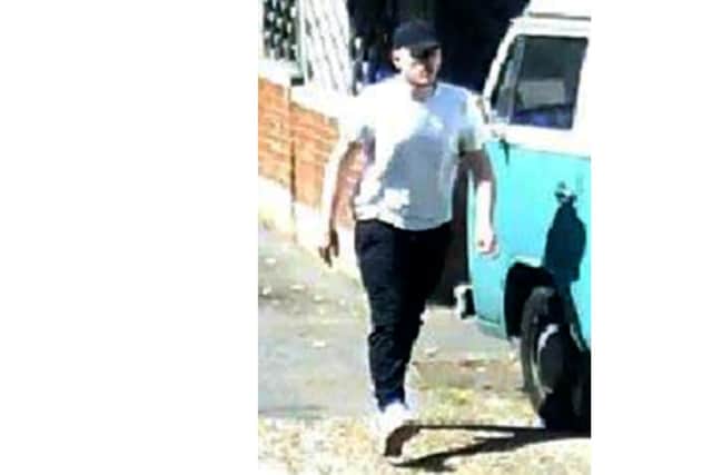 Police want to speak to this man who may have information about an attempted car theft at knife point on Thursday.