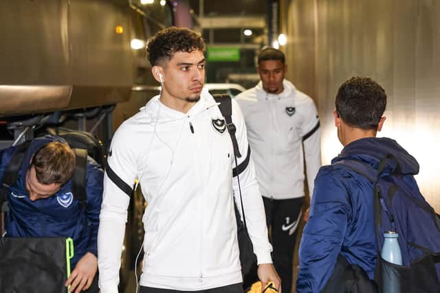 Tyler Walker starts for Pompey at AFC Wimbledon this evening following his loan arrival from Coventry. Picture: Nigel Keene/ProSportsImages