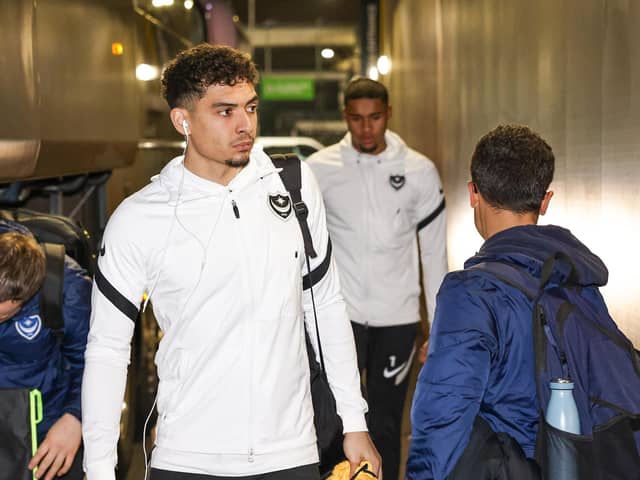 Tyler Walker starts for Pompey at AFC Wimbledon this evening following his loan arrival from Coventry. Picture: Nigel Keene/ProSportsImages