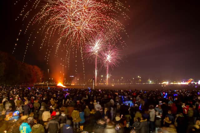 Fireworks at King George V Playing Field in Cosham last November. Picture: Habibur Rahman