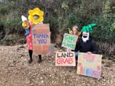 Protesters make their voices heard over the plans for Aquind to run interconnector cables through Portsmouth
Alida Payson and Eli Lazarus, with their children Emlyn, 6 months old, and Marjorie, 5 years old.
October 10, 2020 Picture: Richard Lemmer