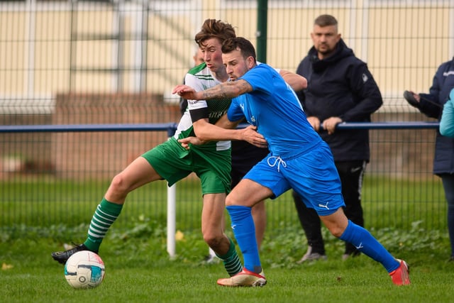 Paulsgrove (blue) v Moneyfields. Picture: Keith Woodland