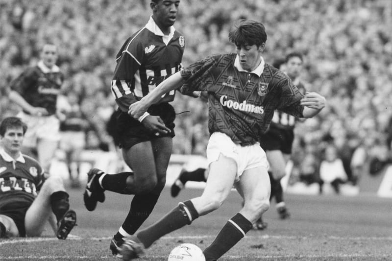 Darren Anderton playing for Portsmouth FCon January 25, 1992. The News PP4000