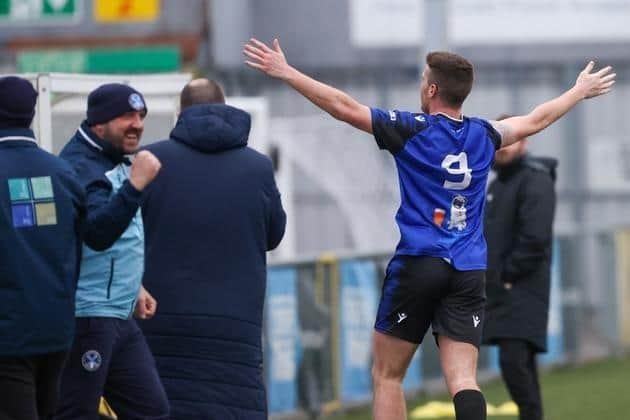 Clanfield boss Lee Blakely, left, is hoping to see his club in the Wessex League next season