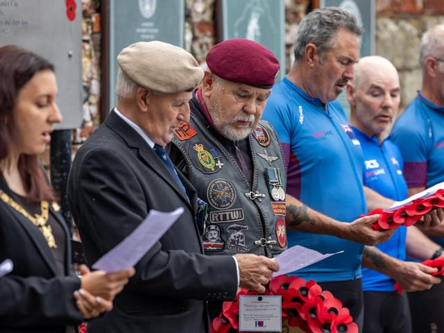 The Falklands Memorial Service at Old Portsmouth.