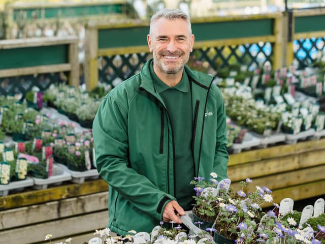 A member of staff at Dobbies garden centre