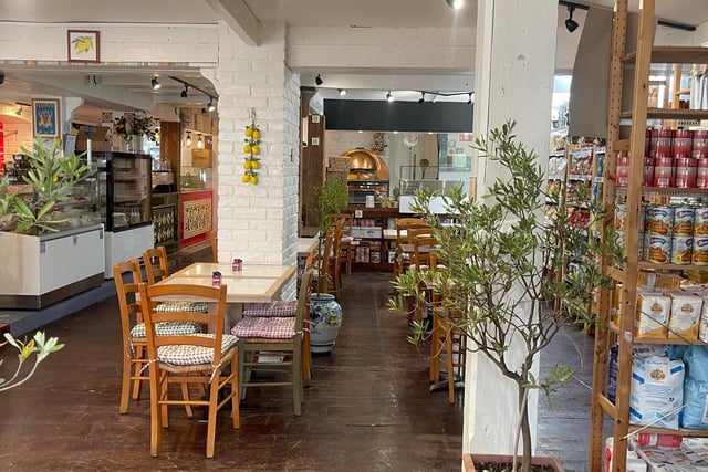 Inside Florio's D'Italia in High Street, Old Portsmouth at the site of the Duke of Buckingham.