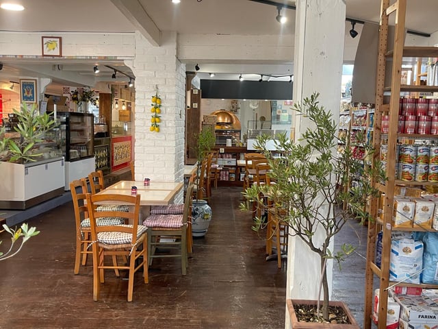Inside Florio's D'Italia in High Street, Old Portsmouth at the site of the Duke of Buckingham.