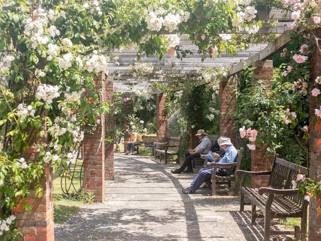 The Rose Garden in Southsea is a picture-perfect getaway on the seafront where you can sit, relax and get away from the hustle and bustle of the promenade.