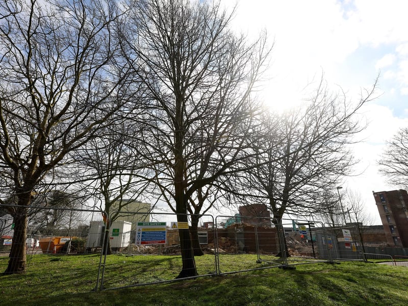 There is now little left of the car park as the demolition nears completion.