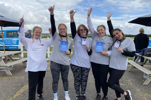 The team after completing the skydive