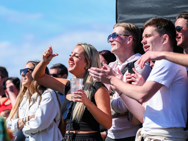 Crowds made the most of bank holiday sunshine with the festival hosting a number of food and drink vendors.