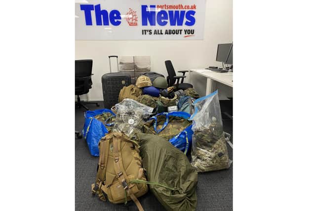 The News's offices have been inundated with donations from across Hampshire