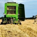 Firefighters battled a hay baler fire at a farm on Brownwich Lane, Fareham, yesterday evening (September 13).