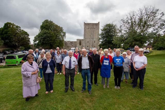 Members of Portchester Sailing Club and volunteers of Church Cafe protesting last summer about plans for car parking charges at Portchester Castle
Picture: Habibur Rahman
