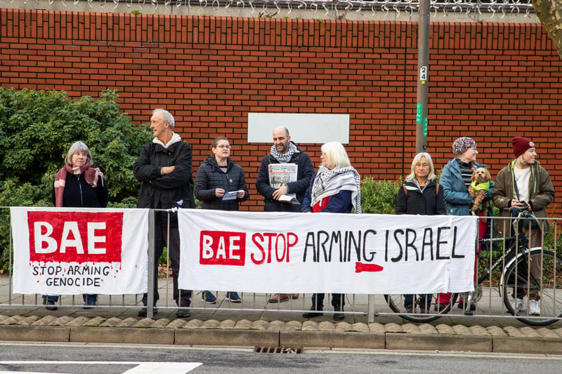 BAE was targeted by the protesters
Photos by Alex Shute