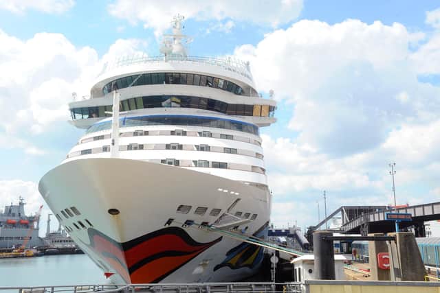 German cruise line AIDAsol made its first call to Portsmouth International Port in April.

Picture: Sarah Standing (250422-2325)