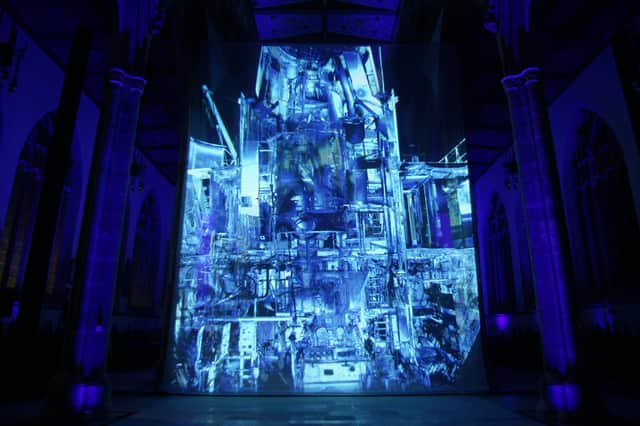 Portsmouth artists Anna Heinrich and Leon Palmer's Ship of The Gods in Hull Minster