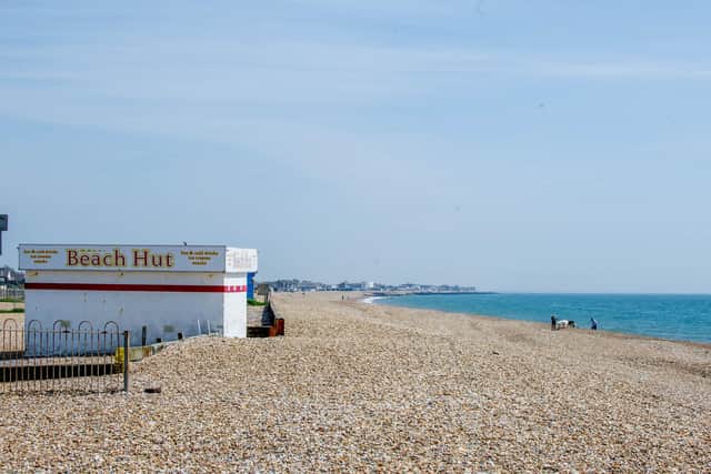 GV of Hayling Island beach. Picture: Habibur Rahman