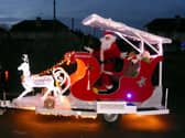 The Gosportarians and Malcolm Dent in the Christmas Sleigh in 2019.