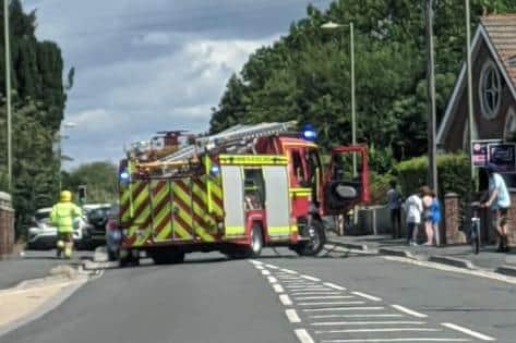 The crash at Hayling Island on Sunday