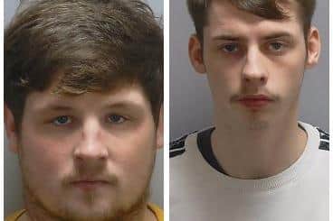 Macaulay Toms, left, and Riley Cragg, right, have been jailed for a combined 11 and a half years. Picture: Hampshire Constabulary