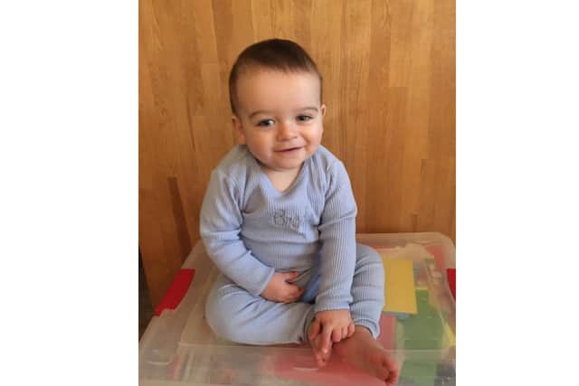 Kirsty's son Brody, who just turned one