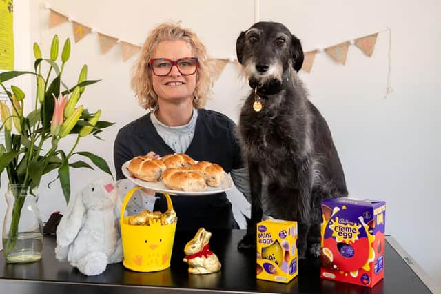 Easter treats such as chocolate eggs and hot cross buns can be toxic to pets.