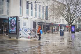 Even before lockdown - as shown by this picture taken on March 20, 2020 in Commercial Road - shoppers were abandoning high streets