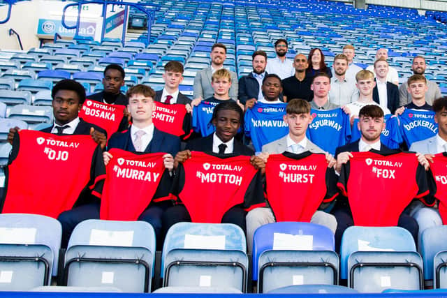 Destiny Ojo (far left) joined Pompey's Academy in the summer from Lancing. Picture: Colin Farmery