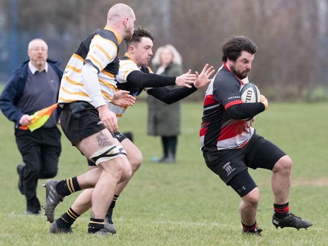 Action from Fareham Heathens' 29-20 win away to Portsmouth II in Counties 3 Hampshire. Picture: Peter Foster