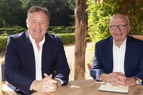 Piers Morgan (left) and Rupert Murdoch, executive chairman of News Corp.