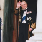 The Queen and Prince Philip arriving for the banquet at Portsmouth Guildhall as part of the D-Day 50 commemorations on June 4, 1994. Picture by Steve Reid