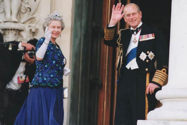 The Queen and Prince Philip arriving for the banquet at Portsmouth Guildhall as part of the D-Day 50 commemorations on June 4, 1994. Picture by Steve Reid