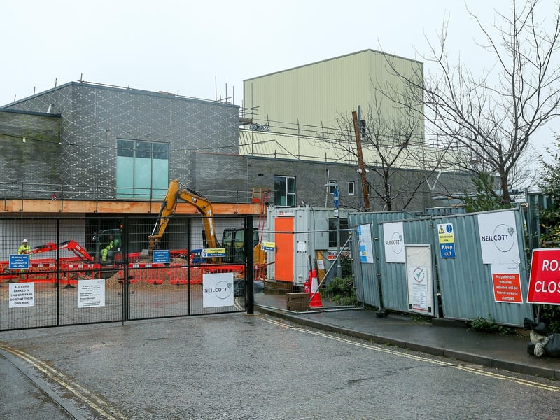 There is now little left of the car park as the demolition nears completion.