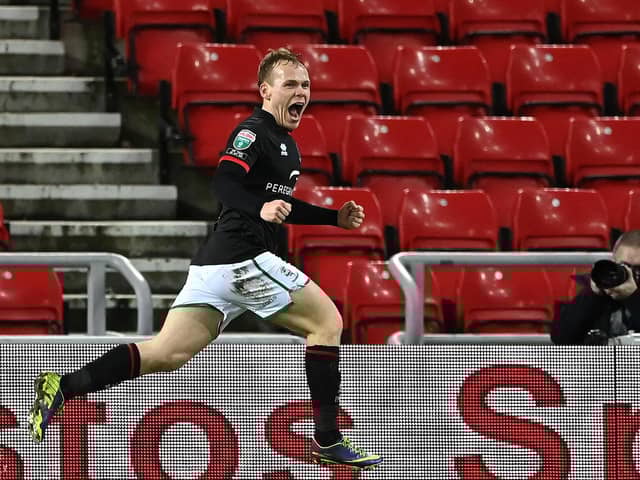 Pompey new boy Anthony Scully. (Photo by Stu Forster/Getty Images)